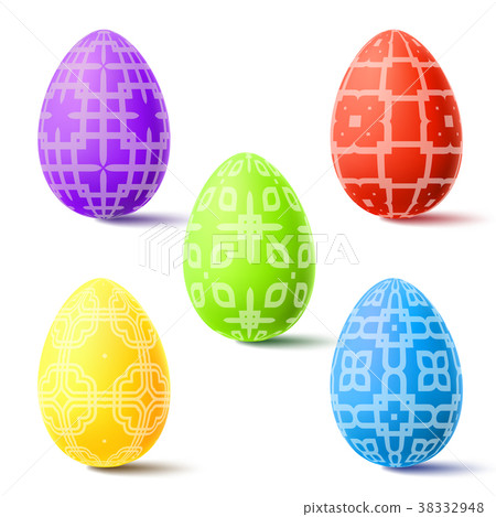 Easter vector illustration with egg Easter vector illustration with egg 38332948