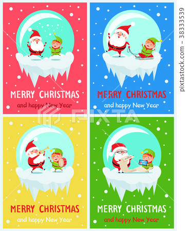 Merry Christmas Activities Vector Illustration Merry Christmas Activities Vector Illustration 38333539