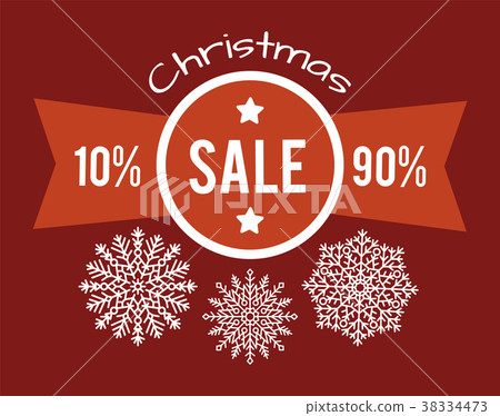 Christmas Total Sale From 10 to 90 Promo Poster Christmas Total Sale From 10 to 90 Promo Poster 38334473