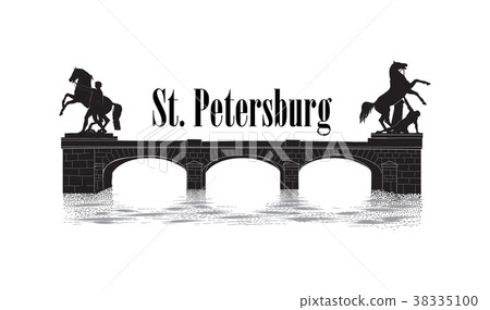 St. Petersburg city Russia Anichov bridge landmark 38335100