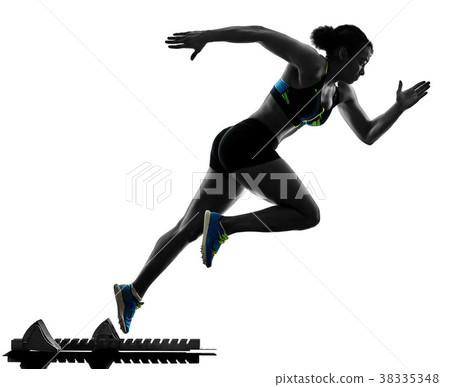 african runner running sprinter sprinting woman african runner running sprinter sprinting woman 38335348