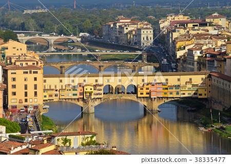 View of Ponte Vecchio in Florence in Italy. 38335477