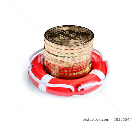 Cryptocurrency save concept 38335844