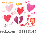 Cute heart symbol 38336145