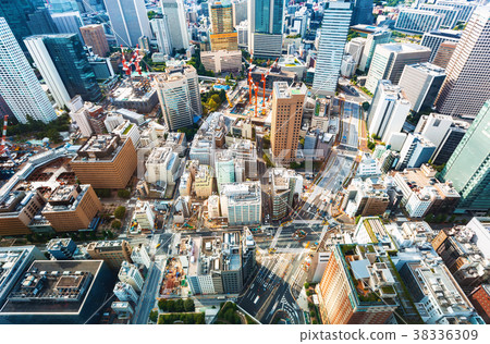 Aerial view of Tokyo, Japan 38336309