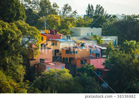 Beautiful Cuernavaca city landscape with houses Beautiful Cuernavaca city landscape with houses 38336982