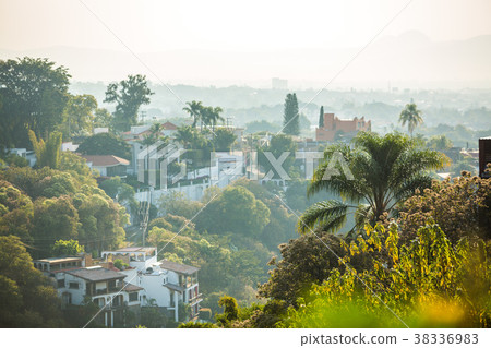 Beautiful Cuernavaca city landscape with houses Beautiful Cuernavaca city landscape with houses 38336983