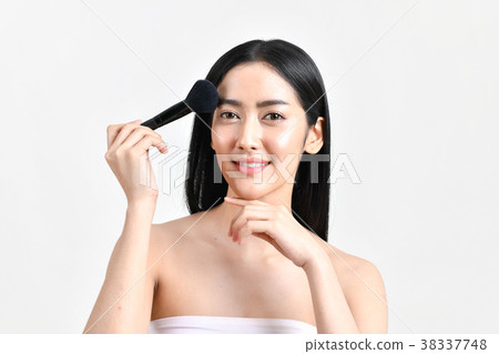 The concept of healthy beautiful woman. Beautiful girl Make up w 38337748