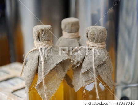 Homemade liqueur with spices 38338016