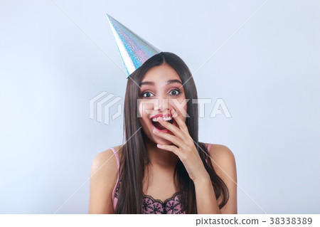 Close-up portrait of Beautiful woman wearing Close-up portrait of Beautiful woman wearing 38338389