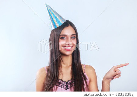Close-up portrait of Beautiful woman wearing Close-up portrait of Beautiful woman wearing 38338392