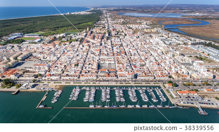 Aerial. Village VIla Real Sto Antonio on the river 38339556