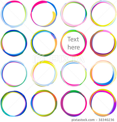 Blob Ring Overlaping Circle Arc Swirl Multicolor Blob Ring Overlaping Circle Arc Swirl Multicolor 38340236