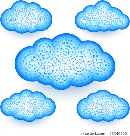 Cloud Storage Virtual Digital Binary Data Set 38340260