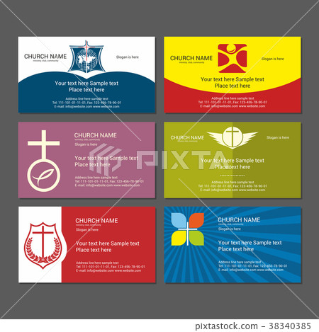 Set Christian business cards 38340385