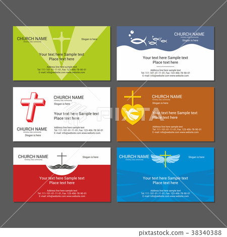 Set Christian business cards Set Christian business cards 38340388