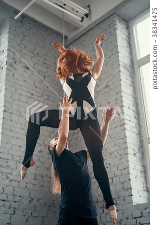 The two young modern ballet dancers 38341475