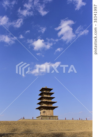 Iksan Wanggungri Five Storey Pagoda, Iksan Wanggungri Ruins, Baekje Historical Remains District, Iksan City, Jeonbuk Province Iksan Wanggungri Five Storey Pagoda, Iksan Wanggungri Ruins, Baekje Historical Remains District, Iksan City, Jeonbuk Province 38341997