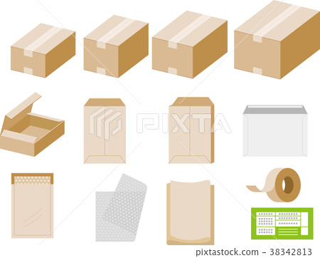 Packing materials such as cardboard boxes 38342813