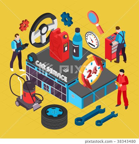 Car Service Illustration  38343480