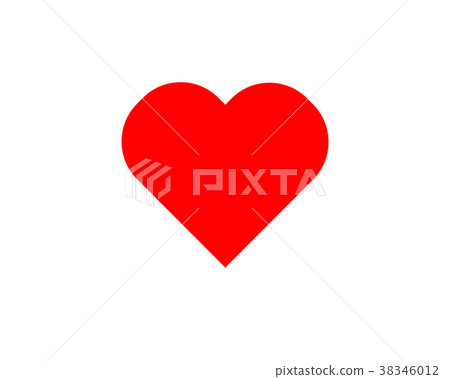 icon heart valentine vector symbol sign red love - Stock Illustration ...
