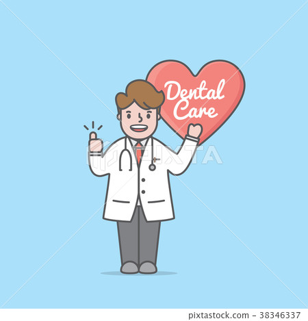 Doctor & Dental heart sign illustration vector Doctor & Dental heart sign illustration vector 38346337