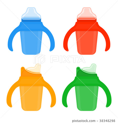 Baby sippy cup isolated on white Baby sippy cup isolated on white 38348298