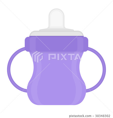 Baby sippy cup isolated on white 38348302