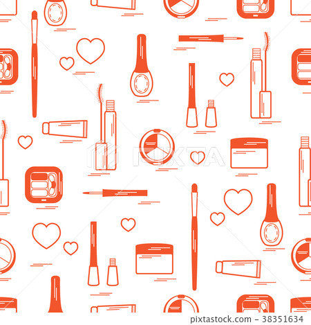 Cute pattern of  various elements of decorative 38351634