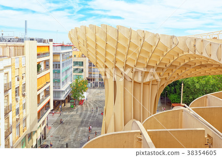 Panoramic view of the city of Seville Panoramic view of the city of Seville 38354605