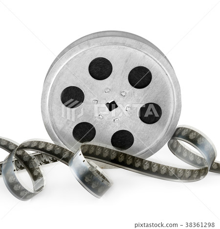 Film strip isolated on white background. 38361298