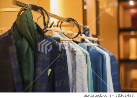 Elegant men clothing in a store in Milan 38361488