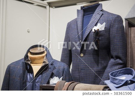 Men clothing in a store in Milan Men clothing in a store in Milan 38361500