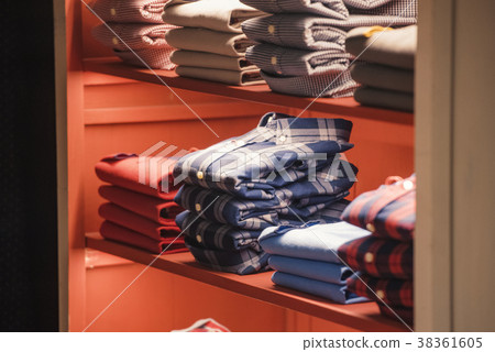 Men shirts in a store in Milan 38361605