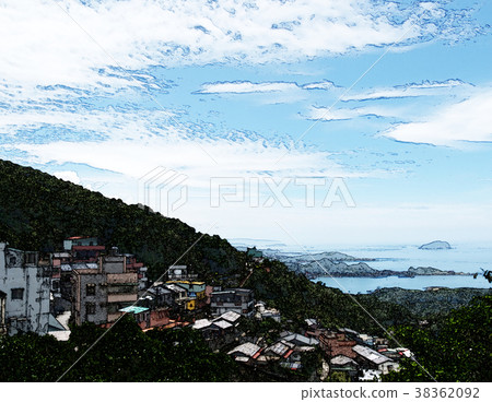 Jiufen scenery 38362092