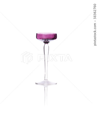 Antique glass chalice isolated on white background Antique glass chalice isolated on white background 38362760