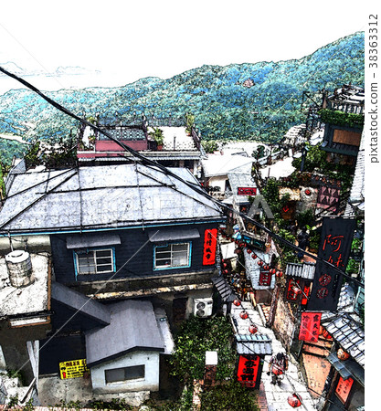 Jiufen scenery 38363312