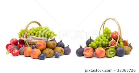 fresh fruits isolated on white background 38363726