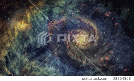Deep space art. Galaxies and stars. Elements of 38364508