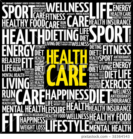 Health care word cloud collage 38364543