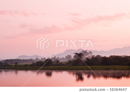 Beautiful tranquil river in evening or morning 38364647