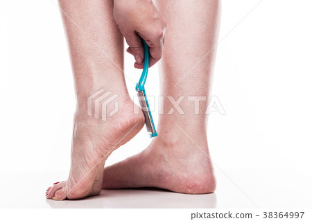 care for dry skin on the well-groomed feet and 38364997