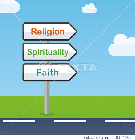 religion direction signs abstract concept-插圖素材 [38365793] - PIXTA圖庫