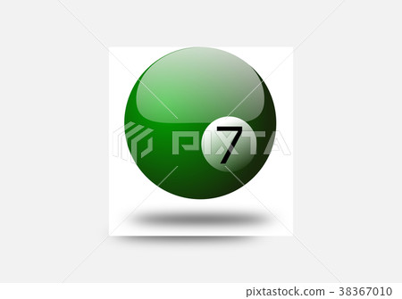 Snooker orange color on the white background  38367010