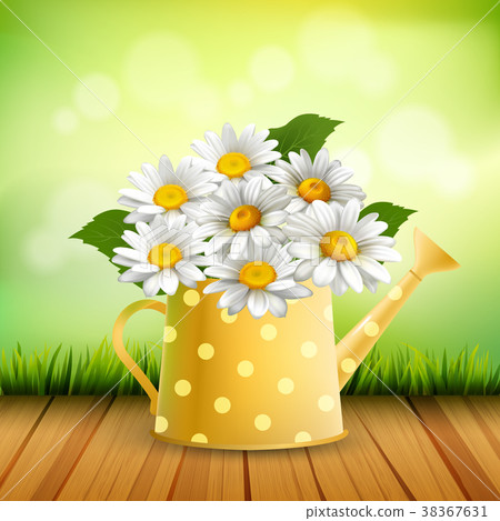 Armful Of Daisy Realistic Composition Armful Of Daisy Realistic Composition 38367631