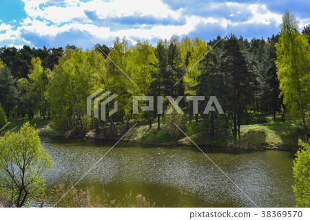 River in the forest. Russia. Moscow region River in the forest. Russia. Moscow region 38369570