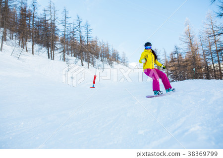 Picture of athlete woman wearing helmet and mask Picture of athlete woman wearing helmet and mask 38369799