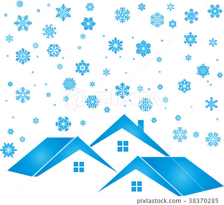 Snow, snowflakes, winter, houses, background Snow, snowflakes, winter, houses, background 38370285