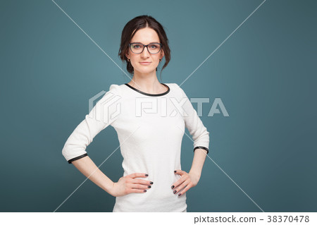 Picture of good looking woman in light clothes Picture of good looking woman in light clothes 38370478