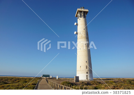 Lighthouse on Morro Jable beach on Jandia 38371825